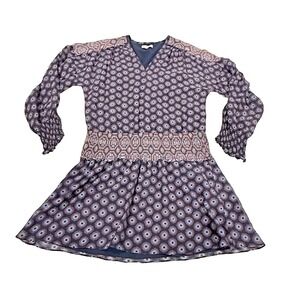 RAMY BROOK New‎ York - Long Sleeve Boho Gypsy Blouson Mini Dress ~ Size Small